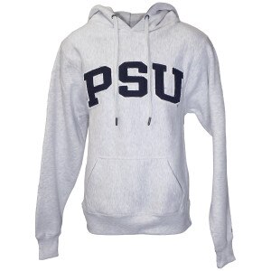 heather oxford hooded sweatshirt with twill PSU